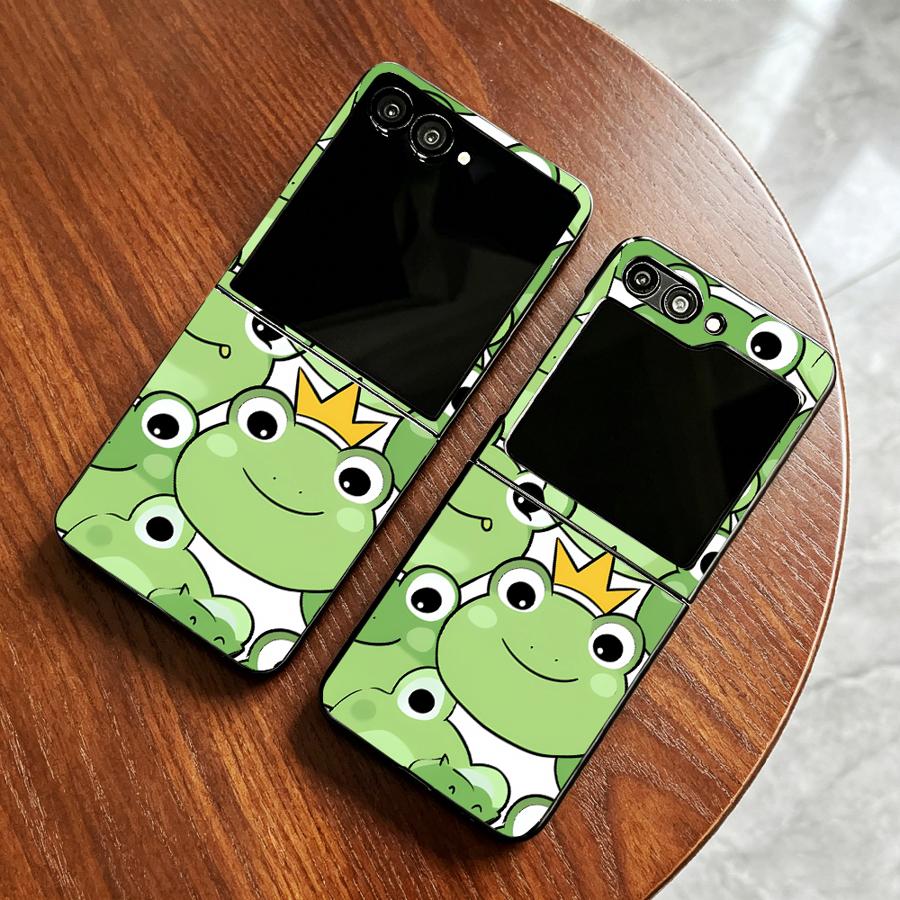 Phone Cases Z Flip 6 - Coque de téléphone intégrale motif grenouille