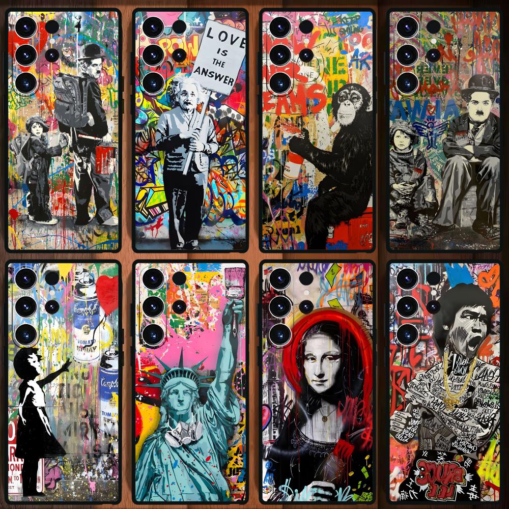 Phone Cases Samsung S25 Ultra - Banksy Graffiti Art coque de téléphone