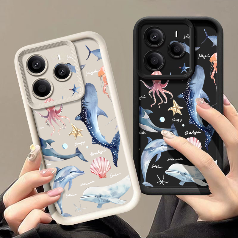 Phone Cases Xiaomi 14 - Étui souple à motif de dauphin
