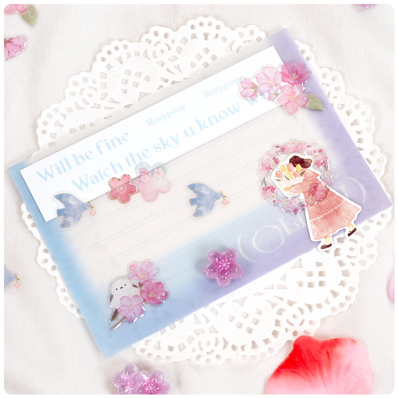 Phone Cases Japanese - Autocollants 3D en cristal Sakura de