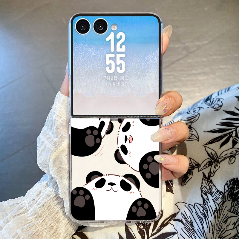 Phone Cases Z Flip 6 - Coque de téléphone avec imprimé Panda
