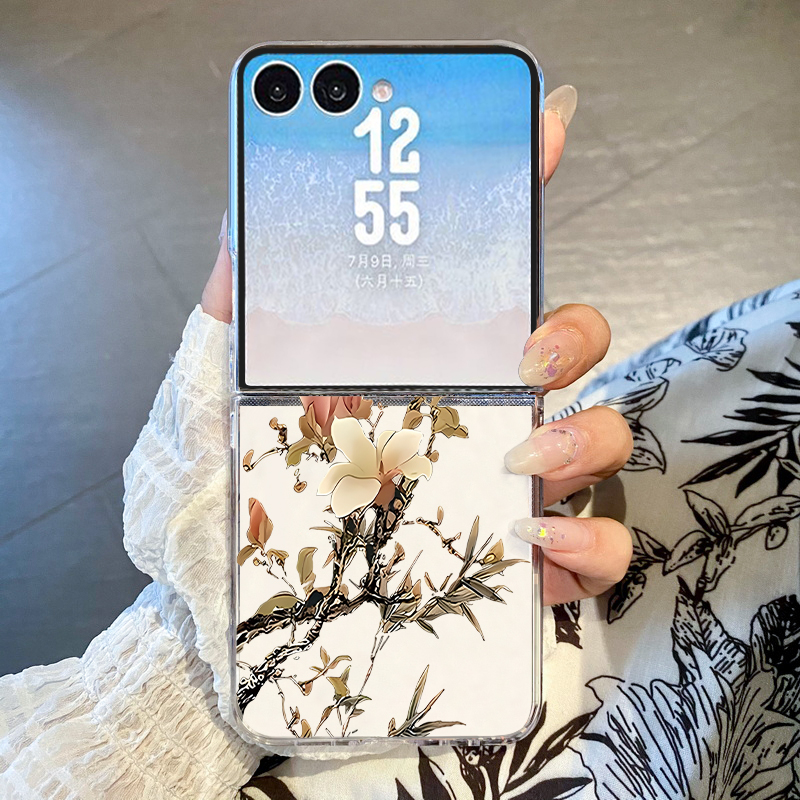 Phone Cases Z Flip 6 - Coque de téléphone imprimée avec fleurs