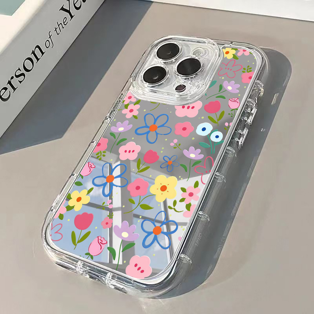 Phone Cases Xr - Coque Souple Miroir Argenté Style Coréen