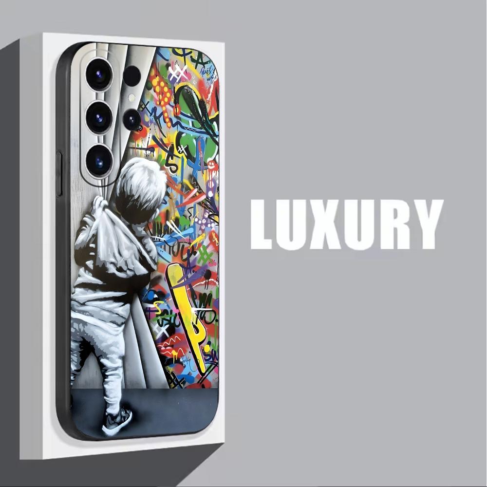 Banksy Graffiti Art coque de t - Phone Cases Samsung S25 Ultra avis et prix