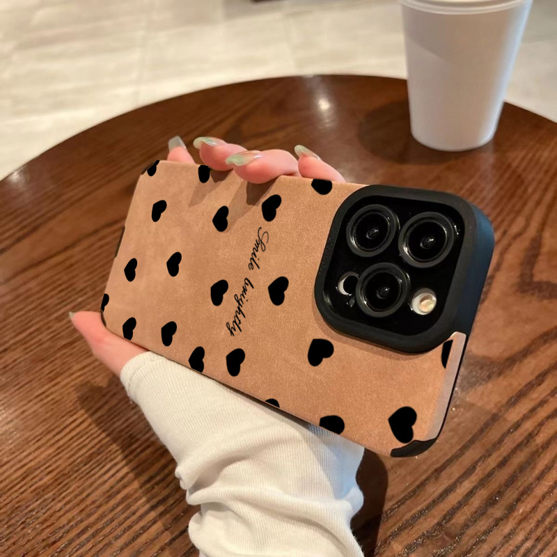 Nouveau luxe noir amour coeur  - Phone Cases Luxury avis et prix