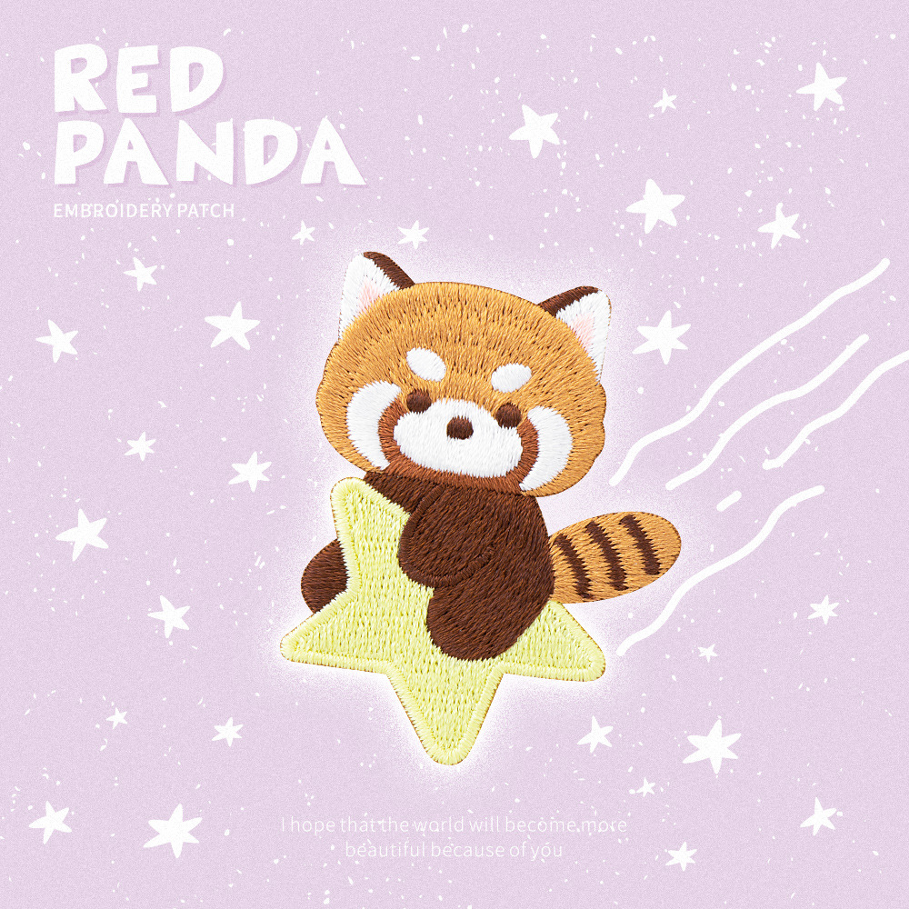 Patch brodé de Panda rouge mig - Phone Cases Eco Friendly avis et prix