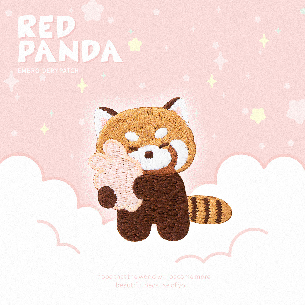 Patch brodé de Panda rouge mig - Phone Cases Eco Friendly avis et prix